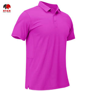 Ryan เสื้อโปโลโปร Gear สำหรับผู้ชายปรับแต่งโลโก้ผ้าระบายอากาศการออกแบบ OEM ตามสั่ง - Product Image 4