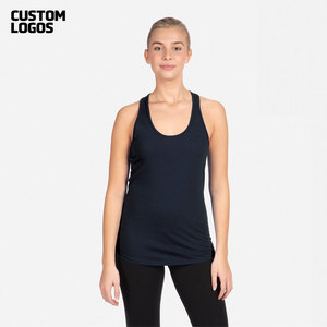 <b>Women</b> Basic Scoop Neck Racerback Stretch Cotton <b>Tank</b> <b>Top</b> Sleeveless Tee Shirt <b>Navy</b> Blue - Product Image 1