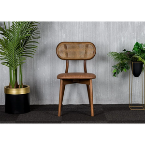 Élégante chaise en bois rembourrée en peluche confort de luxe pour bureau à domicile, hôtel et extérieur - Product Image 5