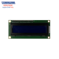 Modul 5V layar biru COB STN 16*2 lcd 1602 pabrik OEM dengan modul matriks titik antarmuka papan adaptor IIC
