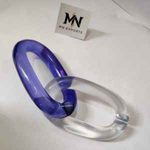 Chaînes en résine transparente colorées de grande taille pour la décoration murale en DIY, accessoires de rideaux de séparation de pièce, Diwali - Product Image 5