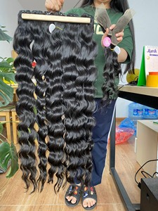 Paquet de cheveux vierges vietnamiens 100% cuticules alignés Extension de cheveux ondulés naturels non chimiques sans enchevêtrement sans perte - Product Image 3