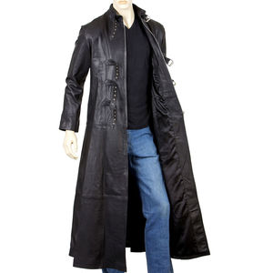 Abrigo Largo de Cuero Genuino para Hombre de Invierno - Alta Calidad, Resistente al Viento y Transpirable, Diseño Personalizable, MOQ Bajo, Venta al Por Mayor - Product Image 3