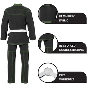 Kimono de Jiu Jitsu 100% Algodón para Adultos, Uniforme de BJJ, Ropa de Artes Marciales para Boxeo - Product Image 6