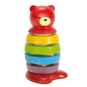 Ensemble de jouets empilables unisexe 6-9 mois ours semblant jouer plusieurs fonctions bois silicone matériel boîte emballée - Product Image 4