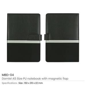 Dorniel A5 tamaño PU organizador cuadernos solapa magnética Tapa dura impreso promoción estilo PVC FSC certificado hilo costura regalo - Product Image 6