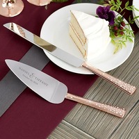 Ensemble de spatules à gâteau en acier inoxydable de designer, couteau à dessert résistant à la chaleur, fait main, pour mariage, vaisselle de fête, ustensiles de cuisine et de table, pâtisserie