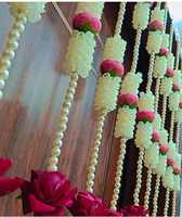 Guirlandes de roses élégantes et lourdes pour la décoration de porte latérale, tendance pour la Saint-Valentin, réutilisables, style sud-indien