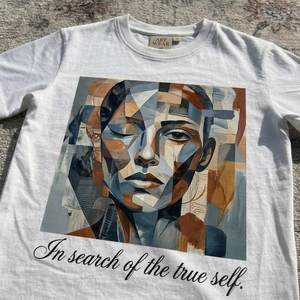 Camiseta de Hombre de Calidad, 250 g/m², Algodón Estampado, Informal, Delgada, Personalizable, Corta, de Lujo, con Transferencia DTF - Product Image 3