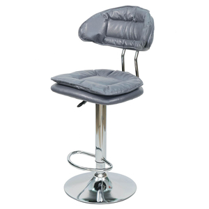 GAKJB-675 Contemporary <b>Bar</b> <b>Stool</b> with <b>Adjustable</b> Height Faux Leather Cushion Simple Design for Farmhouse or <b>Bar</b> Use - Product Image 1