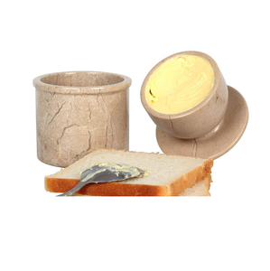 Plat de conservation de beurre en marbre personnalisé avec couvercle en acrylique plat de récipient de beurre profond au look créatif avec un design étonnant - Product Image 6