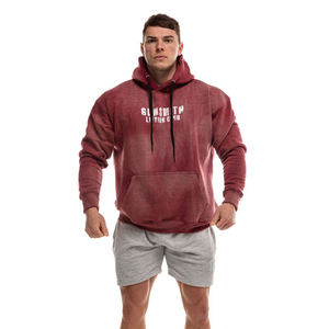 Estilo de gimnasio de calidad Premium para hombres 400 GSM, Jersey de punto grueso de invierno, sudadera informal con capucha Sun Fade, 100% algodón, tamaño de pareja - Product Image 1