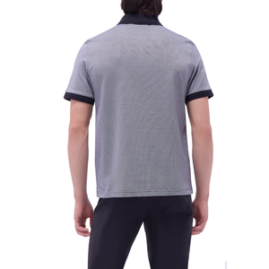 Piqué confortable 100% coton ODM pour hommes, tissu tricoté teint uni à motif solide avec pointe pour polos - Product Image 3