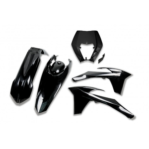 Kit di plastica nera con supporto faro per KTM EXC 250 2012-2013 motocicli accessori moto - Product Image 1