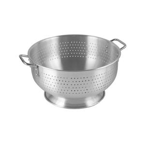 Sleek Shiny Stainless Steel <b>Colander</b> With Comfortable Edge Grip Enhances User Experience In Daily Food Preparation - Product Image 1