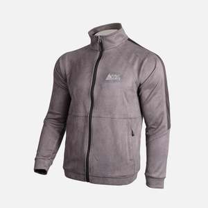 Navigate Reversible Casual Winter <b>Jacket</b> Soft Shell Cordura Polartec <b>Waterproof</b> Technologies Zipper Polyester Dark <b>Grey</b> Print - Product Image 1
