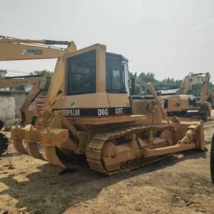 Tractor de orugas Caterpillar CAT D6G, desgarradores de tierra, cuchilla basculante, 14.5 toneladas, topadoras usadas de segunda mano, China, 1 año de garantía - Product Image 1
