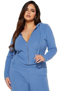 Conjunto Deportivo Y2K para Mujer con Pedrería, Sudadera con Capucha y Pantalones Acampanados - Product Image 1