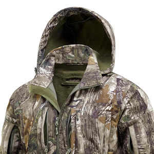 Chaqueta de Camuflaje Digital para Exteriores de Alto Rendimiento con Cierre Frontal Completo y Cuello Alto, Chaqueta de Caza para Exteriores de Alto Rendimiento - Product Image 5