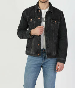 ชุดกางเกงยีนส์ทรงหลวมสไตล์วินเทจลายผ้าเดนิมแบบเรียงซ้อนของผู้ชายชุดกางเกงยีนส์ทรงแบ็กกี้ - Product Image 6