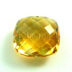 ได้รับการรับรอง100% อัญมณีซิทรินธรรมชาติขนาดเบาะตัดหินสังเคราะห์สำหรับการทำเครื่องประดับ - Product Image 2