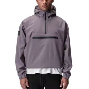 Chaqueta Cortavientos Impermeable con Cremallera Delantera y Bolsillo, Chaqueta Anorak con Capucha y Forro de Plumón, Unisex, para Todas las Temporadas, 2026 - Product Image 6