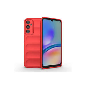 Coque de téléphone en silicone TPU rouge avec découpe ethnique au dos pour Samsung Galaxy A05S A34 A53 A24 - Souple et flexible - Product Image 1