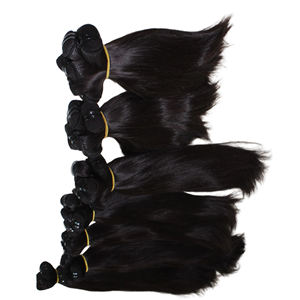 Ventes en gros de mèches de cheveux vierges vietnamiennes super double drawn, extensions de cheveux humains, trame droite, cuticule naturelle, vague naturelle - Product Image 3