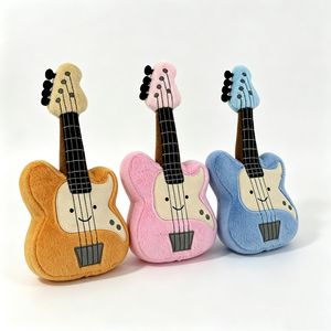 Unique plush electric guitar plush, cute guitar <b>stuffed</b> animal, guitar plush pillow, plush guitar <b>toy</b> - Product Image 4