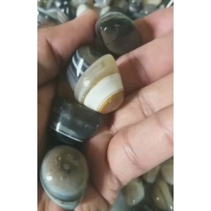 Latest Wholesale Polished Agate Big Eyes Natural <b>Stones</b> Figurine Eco-Friendly Home Decor Business Gift - Product Image 3