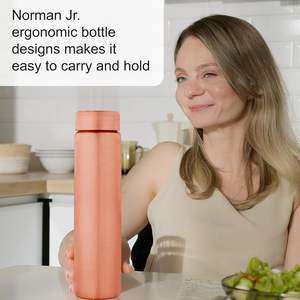 550ml Slim Ayurvedic Copper <b>Water</b> <b>Bottle</b> 100% Pure Copper Good Health Benefits Drinkware Pack of 6 - Product Image 4