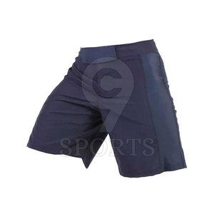 MMA Training Gear Shorts pour hommes No Gi Grappling Style décontracté Ceinture élastique pour fermeture velcro Motif solide OEM direct - Product Image 1