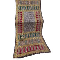 Châles en soie imprimés faits main de luxe indiens et pakistanais, avec broderie lourde et travail miroir, ensembles de foulards longs pour femmes, mode hiver