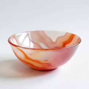 Tazón de resina hecho a mano único con vibrante para vajilla de comedor elegante y uso doméstico decorativo - Product Image 1