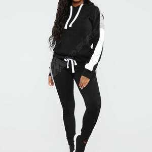 Wholesales New Stylish Women <b>Velvet</b> Tracksuits for Women Tracksuit <b>Hoodies</b> and Jogging Sweatsuit 100%cotton - Product Image 4