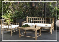 Table et chaise de Bar en bambou, matériau naturel, pour la décoration de la maison, meubles d'extérieur pour chaises de jardin