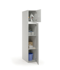 เฟอร์นิเจอร์ห้องน้ำทันสมัย Terraneo พร้อมชั้นวางภายใน ทำจากไม้ปาร์ติเคิลบอร์ด ความลึก 69 ซม. ตู้แบบตั้งพื้น ผลิตในอิตาลี - Product Image 2