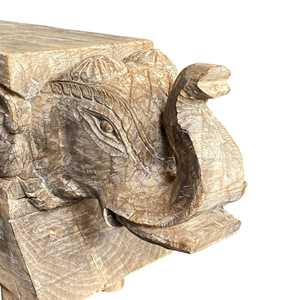 Rustic Handmade Wooden Elephant Bench for Home Furniture Use - Product Image 3