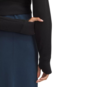 Sweat à capuche anti-rides de haute qualité pour femmes respirant avec logo en peluche personnalisé technique teint en plaine pour la saison d'hiver - Product Image 6