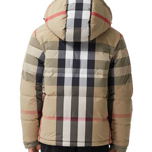 Veste d'hiver matelassée à col montant, style streetwear pour homme, avec motif de lettres, service OEM de logo personnalisé, fabrication sur mesure, manches longues - Product Image 3