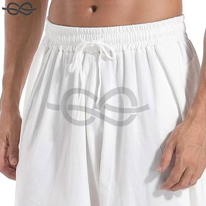 Men's <b>Harem</b> Pants Loose Fit Elastic Waist Drawstring Aladdin Style Hippie <b>Trousers</b> Comfortable Stylish Bohemian Casual Wear - Product Image 4