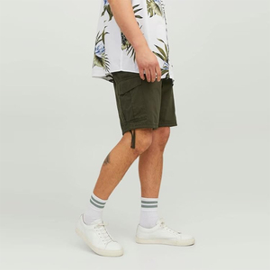 Nueva llegada Pantalones Cargo Tallas grandes Pantalones cortos deportivos de verano Bolsillos múltiples Patrón sólido Ropa casual Pantalones cortos de mezclilla Cargo - Product Image 3