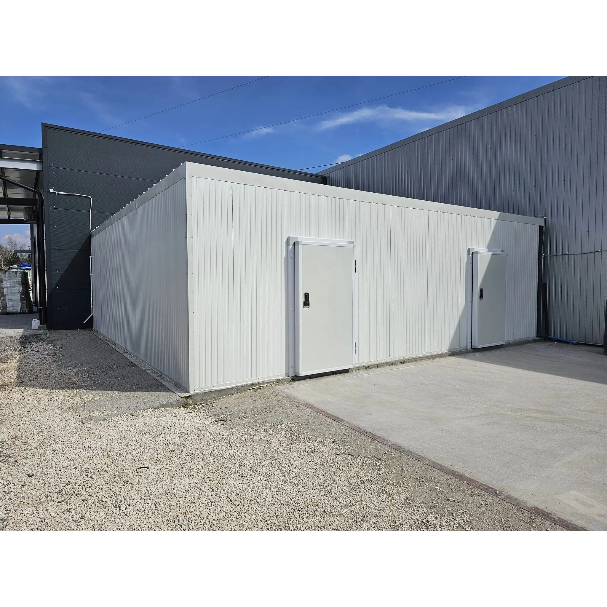 Mais barato Metal Storage Building No mundo armazém aço painel casa celeiro