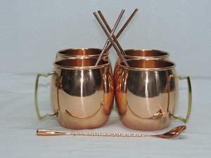 Mug en cuivre métallique, mug en cuivre bronze avec poignées en laiton, couvercle anti-fuite, isolation sous vide, mug à café - Product Image 3