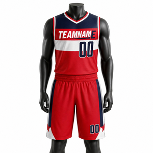 Uniforme de Baloncesto Personalizado para Hombre, Transpirable, de Malla de Poliéster, Sublimado, Pantalones Cortos Deportivos para Equipo, Venta al Por Mayor OEM - Product Image 1