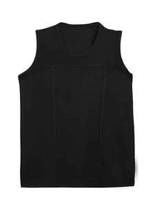 Haute Qualité Coton Noir Blanc Débardeur Sans Manches Fitness Sportswear Logo Personnalisé Hommes Singlet Débardeurs - Product Image 4