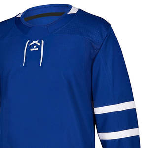 Maillot de hockey sur glace personnalisable pour homme avec ajustement confortable et conception unique du col Ensemble de service OEM de haute qualité disponible - Product Image 3