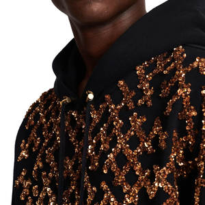 เสื้อฮู้ดปักลายสำหรับผู้ชายใส่ลำลองสีพื้นลาย3D สำหรับฤดูหนาวโลโก้ตามสั่ง - Product Image 4