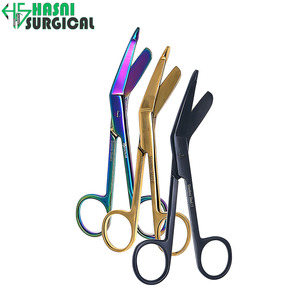 Ensemble de 3 ciseaux à pansements Lister en acier inoxydable, outil chirurgical à revêtement imprimé - Product Image 4