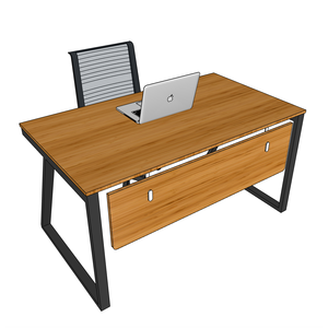 BFTB2006 Trapez Bamboo II 140x80cm Laptop <b>Desk</b> <b>Foldable</b> Computer <b>Desk</b> with Assembled Iron Legs and Drawer for School Use - Product Image 3